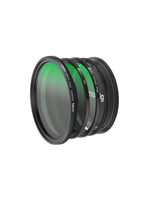 SmallRig 4726 5-in-1 Attachable Filter Kit VND 2-32 &amp; CPL &amp; 1/4 Effect Black Mist (67mm)