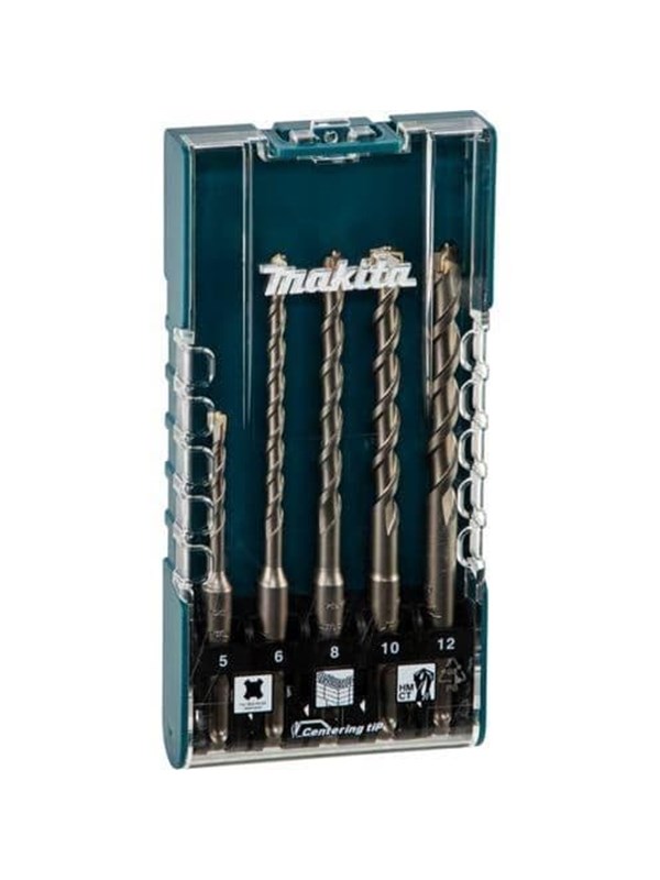Makita E-15724 SDS-Plus Drill Bit Set for Concrete 5pcs