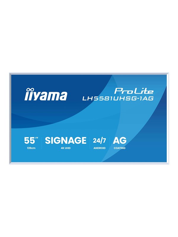 iiyama ProLite LH5581UHSG-1AG 55" Class (54.6" viewable) LED-backlit LCD display - 4K - for digital signage