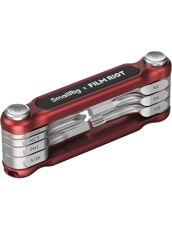SmallRig 4811 x FILM RIOT 7-in-1 Folding Wrench Set with Multiple Angle Positioning Red