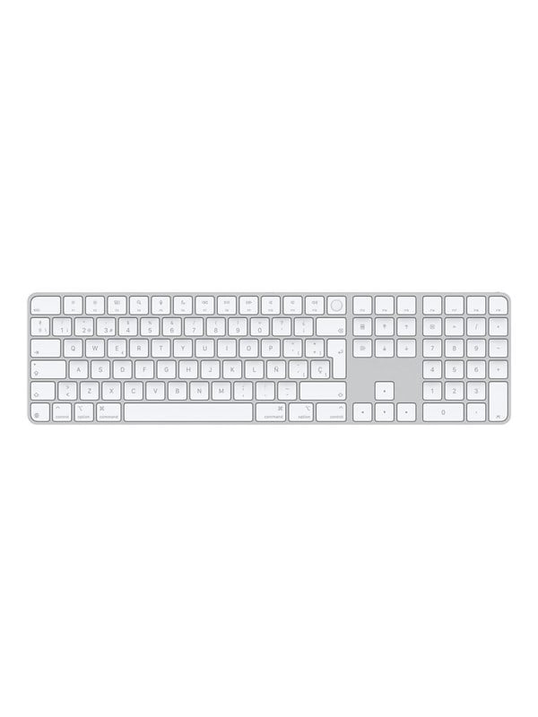 Apple Magic Keyboard with Touch ID and Numeric Keypad - Tangentbord - Spanska - Vit