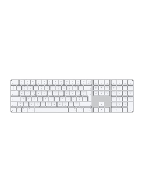 Apple Magic Keyboard with Touch ID and Numeric Keypad - Tangentbord - Italiensk - Vit