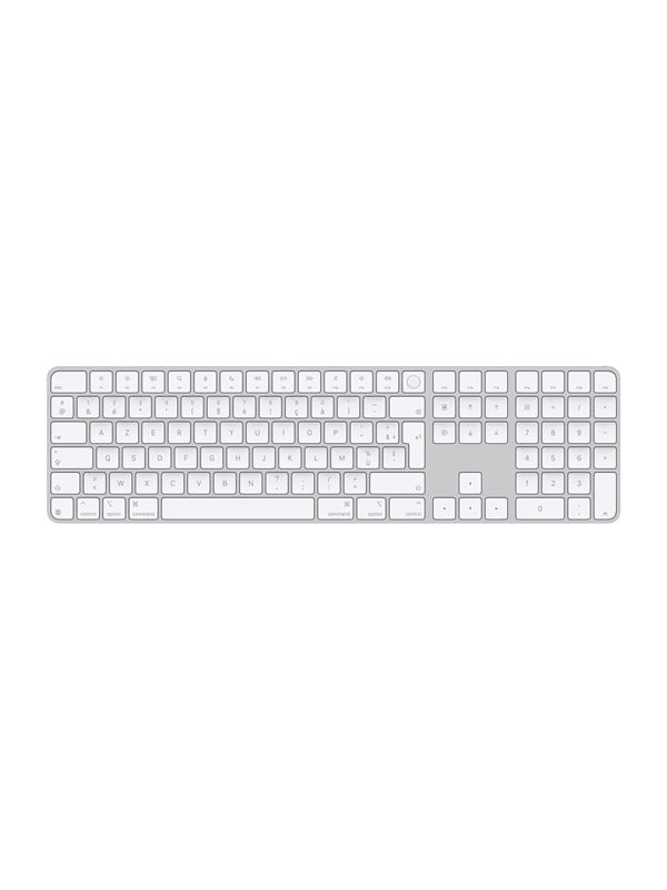 Apple Magic Keyboard with Touch ID and Numeric Keypad - Tangentbord - Fransk - Vit