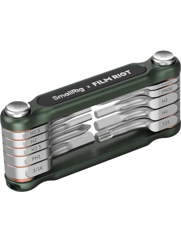 SmallRig 4814 x FILM RIOT 10-in-1 Folding Wrench Set with Multiple Angle Positioning Green