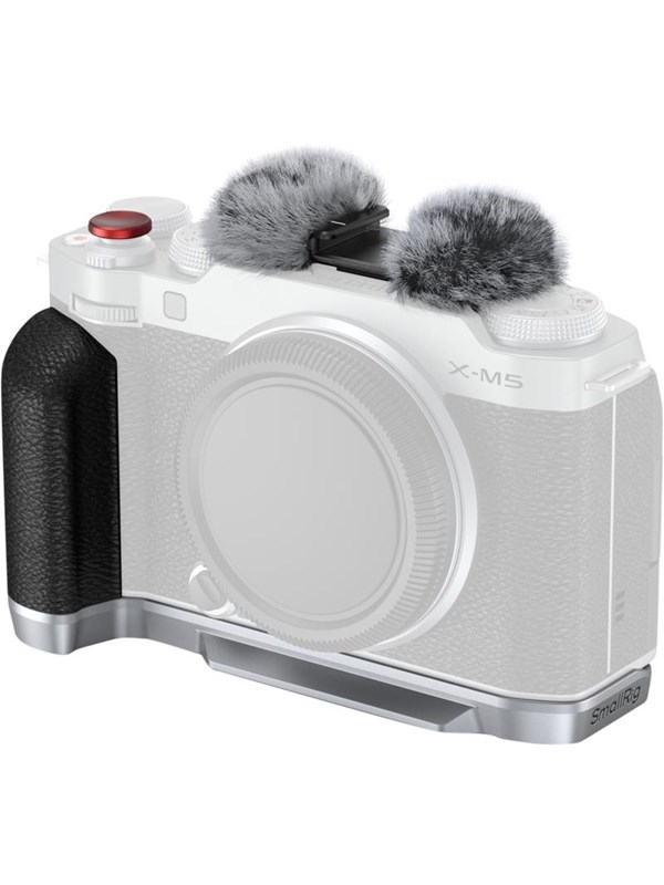 SmallRig 4875 L-Shape Mount Plate with Silicone Handle for FUJIFILM X-M5 Sliver