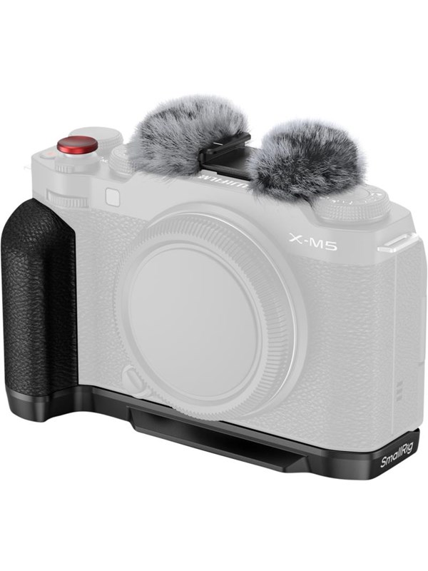 SmallRig 4876 L-Shape Mount Plate with Silicone Handle for FUJIFILM X-M5 Black