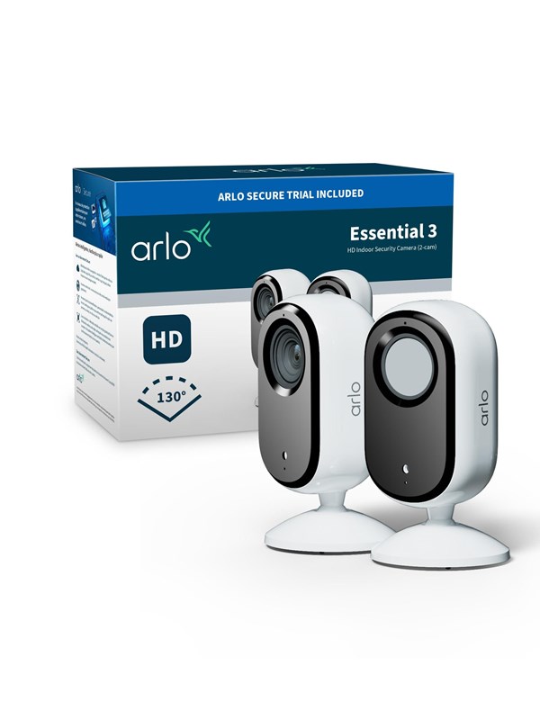Arlo Essential 3 HD-inomhuskamera (2 kameror)