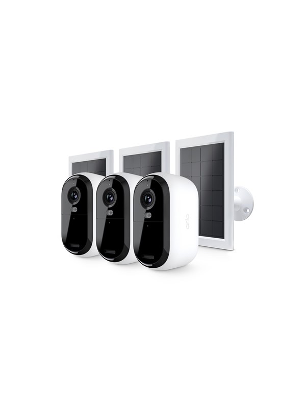 Arlo Essential 3 HD-solpanelssäkerhetskamera (3 kameror)