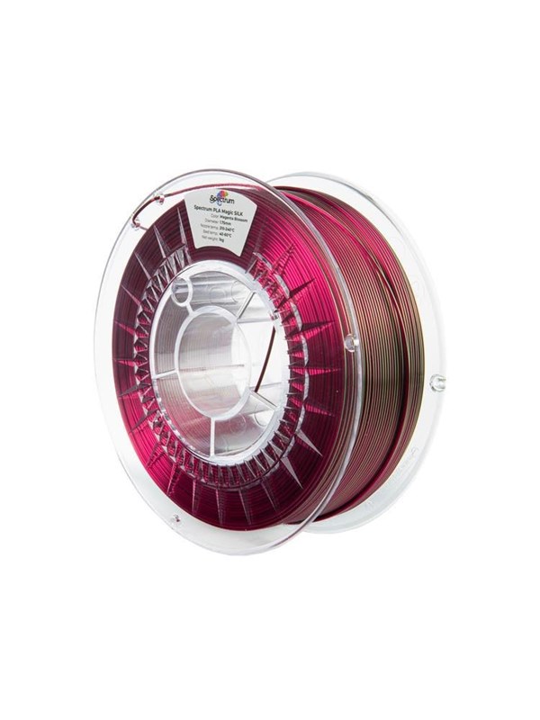 Spectrum 3D Filament / PLA Magic SILK / Magenta Blossom / âŒ€ 1.75 mm / 1 kg