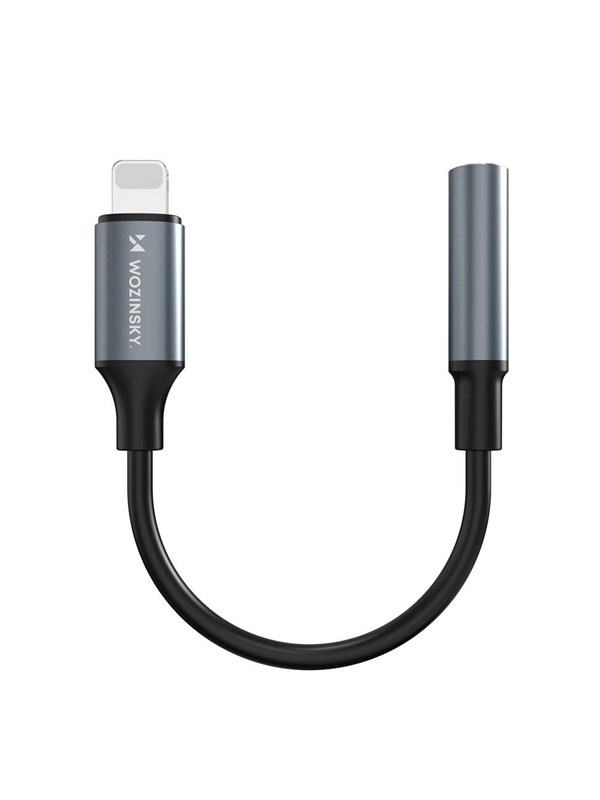 Wozinsky WALJ-01 Lightning Adapter - Mini Jack 3.5mm - Black