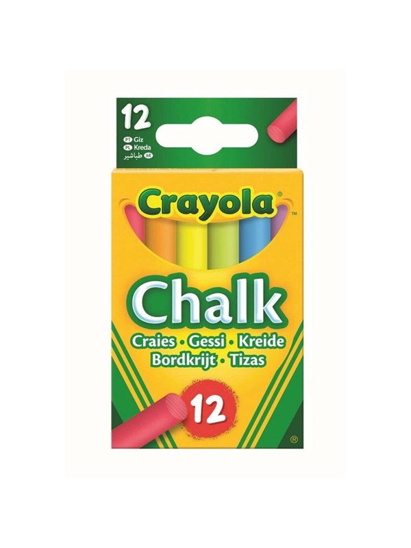Crayola Washable Chalk Coloured 12 Pcs