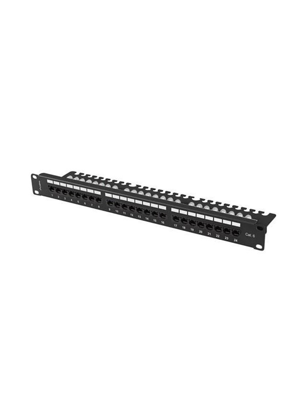 Lanberg Patch Panel 24-Port 1U 19" CAT.6 FTP