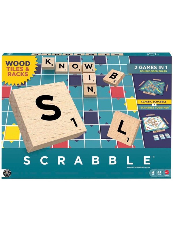 Mattel Scrabble Träutgåva (NO)