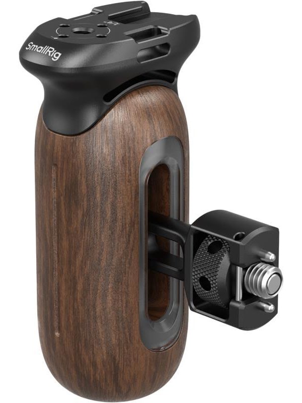 SmallRig 5238 Wooden Side Handle with 1/4"-20 &amp; 3/8''-16 ARRI Locating Screws
