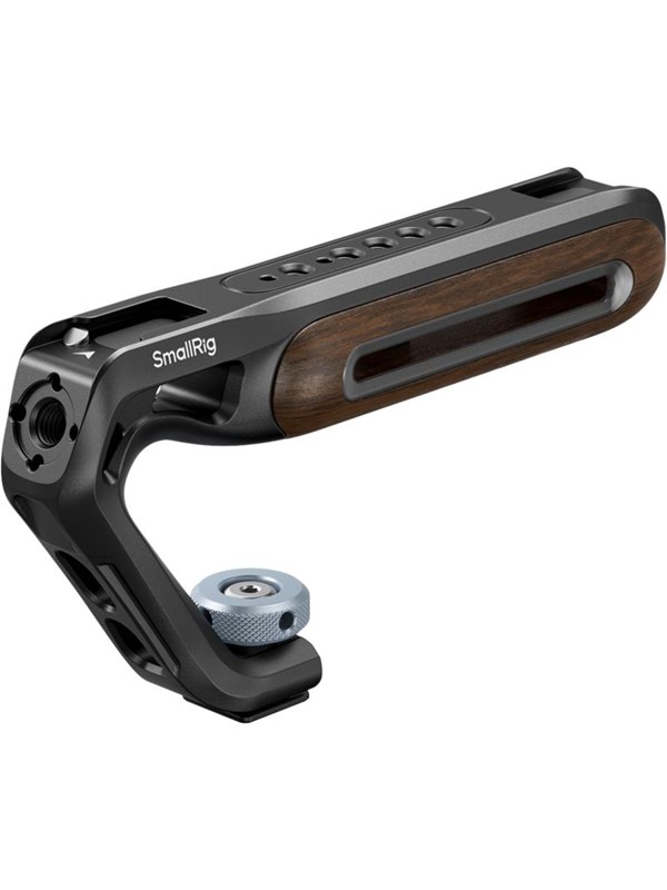 SmallRig 5250 Wooden Top Handle with Cold Shoe Mount