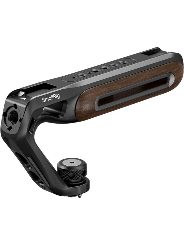 SmallRig 5252 Wooden Top Handle with 1/4''-20 and ARRI 3/8''-16 Locating Screw