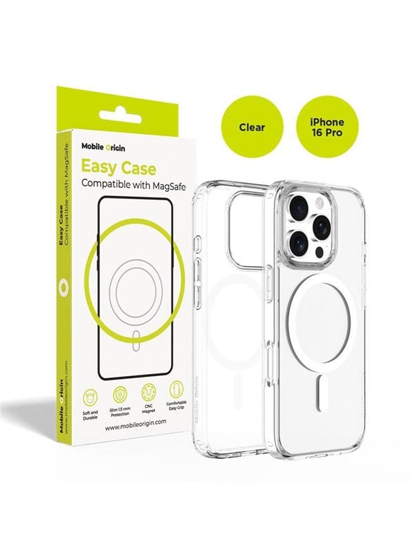 Mobile Origin Hybrid MagSafe Case - clear - iPhone 16 Pro