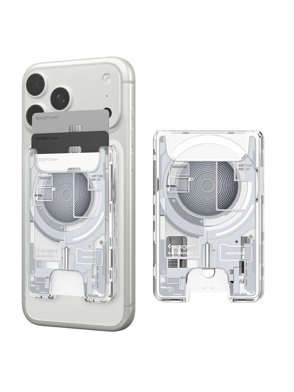 Spigen Ultra Hybrid Wallet MagSafe - zero one white
