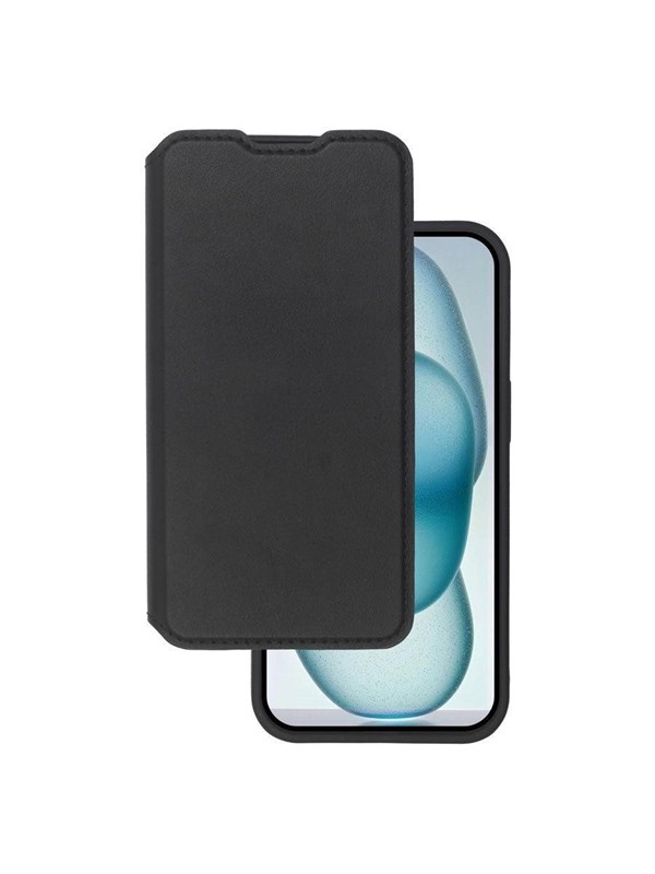 Lippa iPhone 15 Wallet With MagSafe and Cover - Black