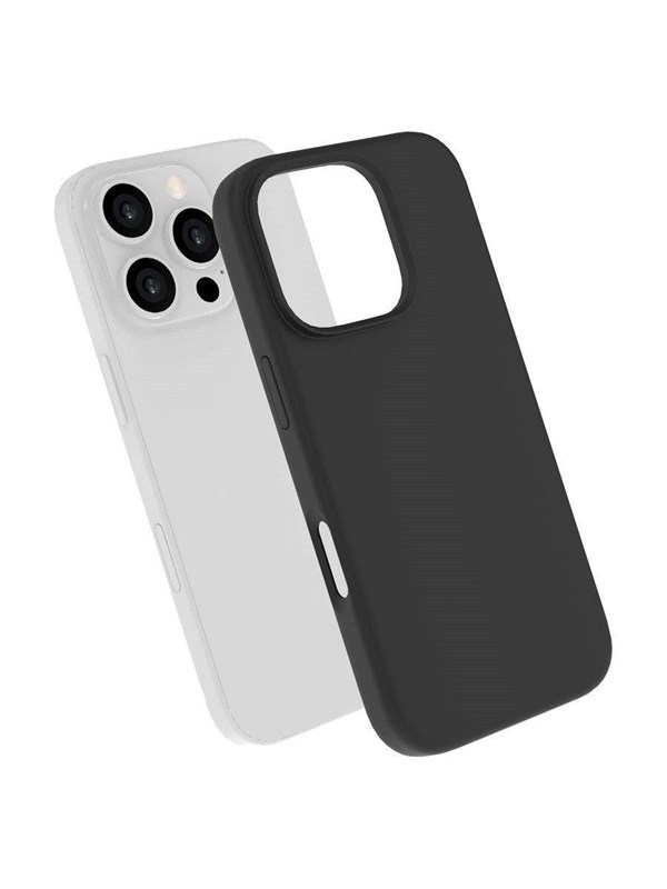 Lippa iPhone 16 Pro Silicone Cover With MagSafe - Black