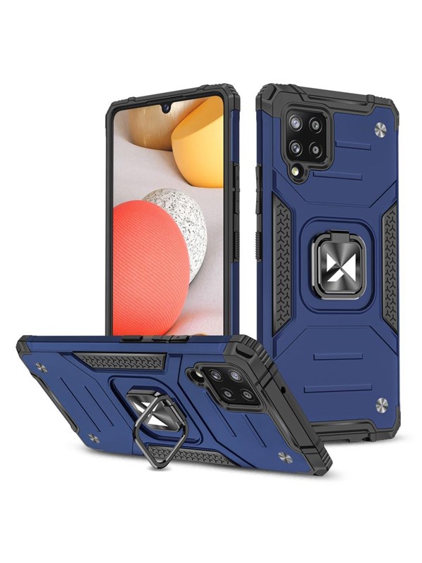 Produktfoto för Wozinsky Ring Armor  Skal Galaxy A42 - Blå