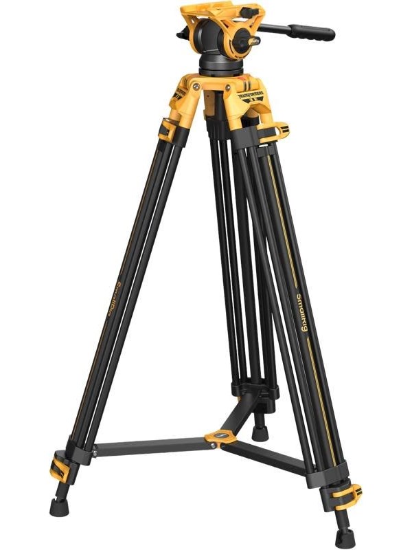 SmallRig 5523 Video Tripod with Heavy-Duty Fluid Head AD-01 (BumbleBee Editionï¼‰