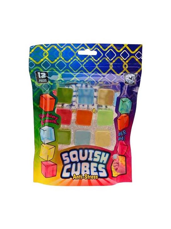 Johntoy Anti Stress Squeeze Cubes 12 pcs.