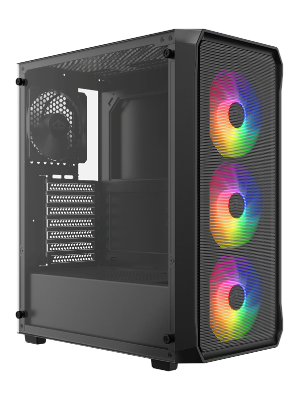 DUTZO C322 Mesh ARGB - Chassi - Miditower - Svart
