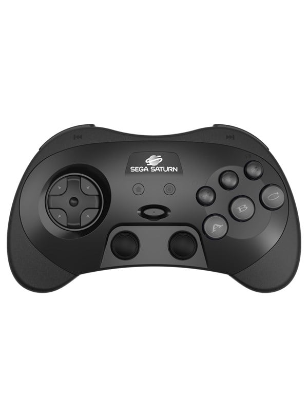 Retro-Bit PRO - Black - Wireless Controller - Sega Saturn