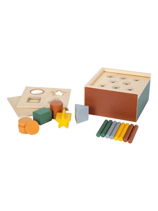 Small Foot - Wooden Montessori Shape-Fitting Game FSC