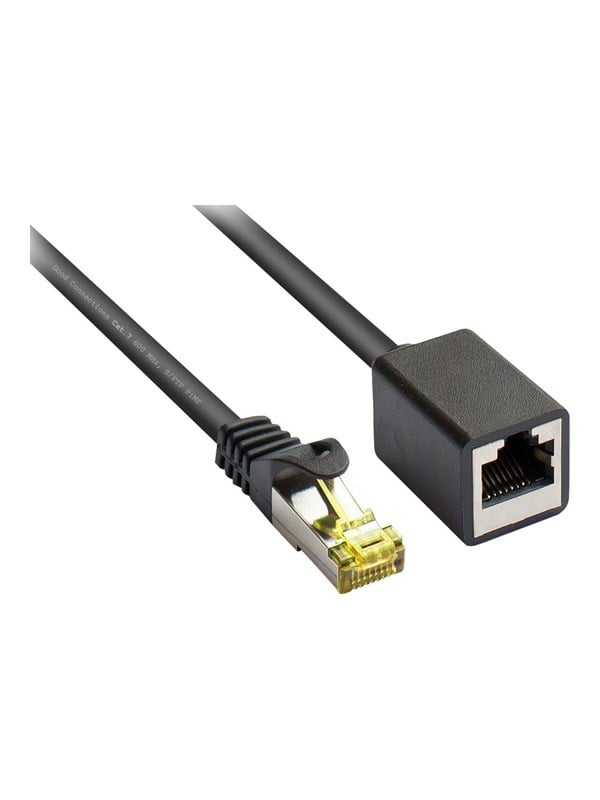 Alcasa electronik Good Connections RNS patch extension cable - 50 cm - black - Svart - 0.5m