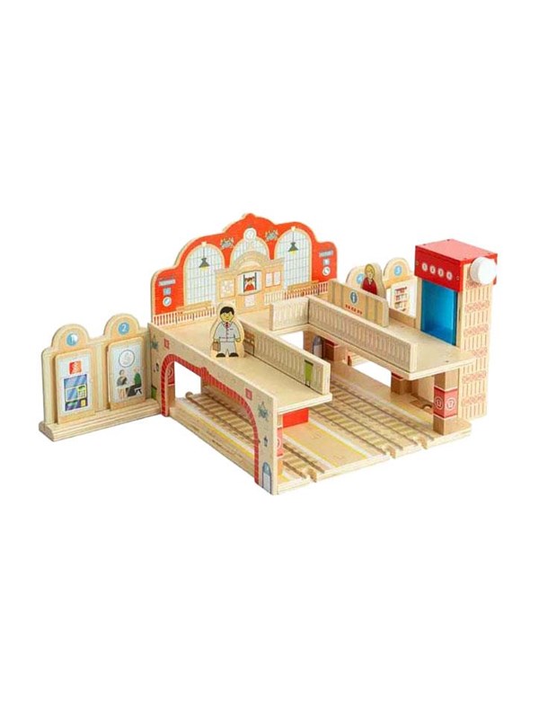 Bigjigs Wooden Grand Central Station Playset