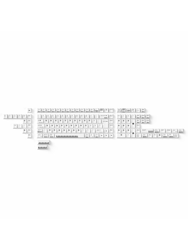 Keychron PBT Full Keycap Set Classic Piano - Knappsats - Nordisk - Vit