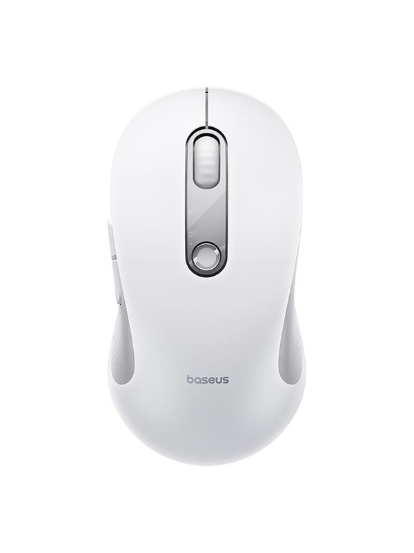 Baseus F02 Ergonomic Wireless Mouse USB 2.4GHz - White - Vit