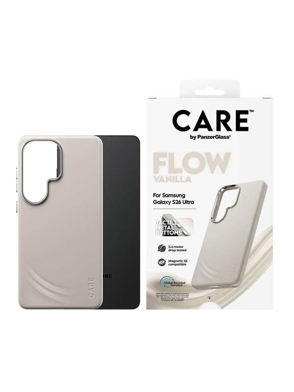CARE by PanzerGlass Flow Case Vanilla w. Qi Samsung Galaxy S26 Ultra - Köp för SEK 349 - Spara 25%