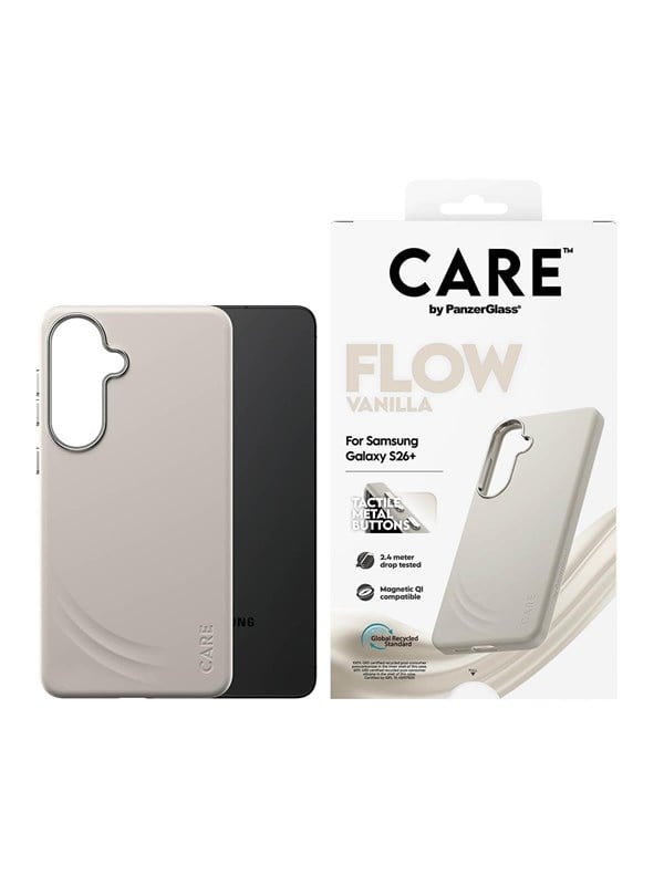 CARE by PanzerGlass Flow Case Vanilla w. QI Samsung Galaxy S26+ - Köp för SEK 349 - Spara 25%