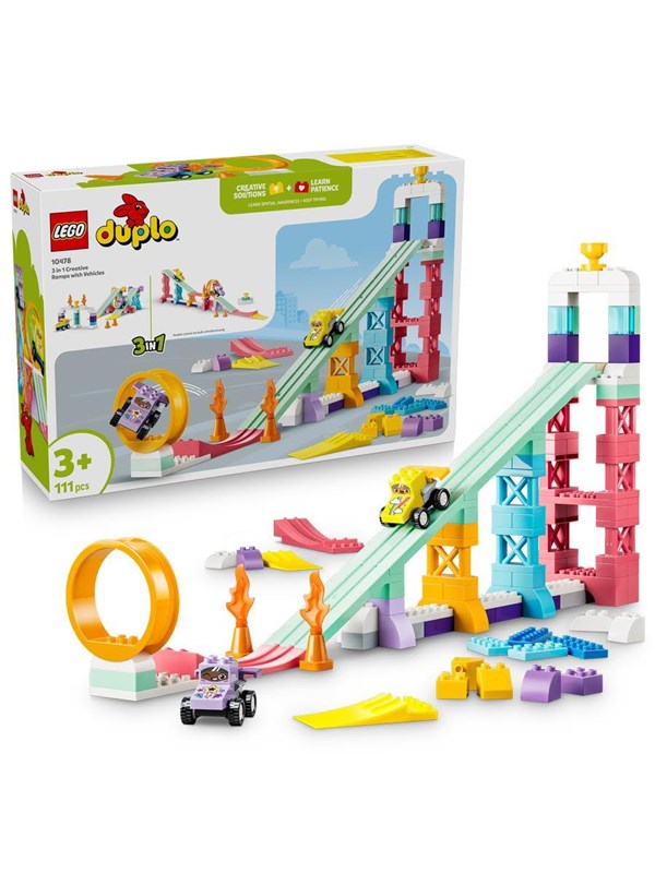 LEGO DUPLO 10478 3-i-1 Kreativa ramper med fordon - SEK 479 - Spara 21%