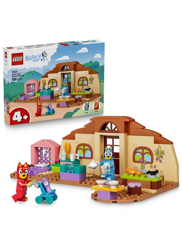LEGO Bluey 11221 Skolan med Rusty och Bluey