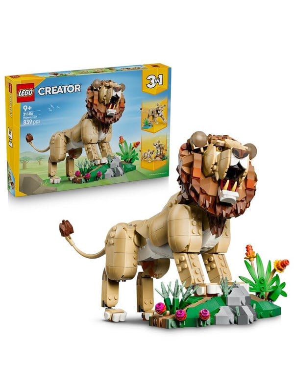 Produktfoto för LEGO Creator 31386 Vilda djur: Majestätiskt lejon