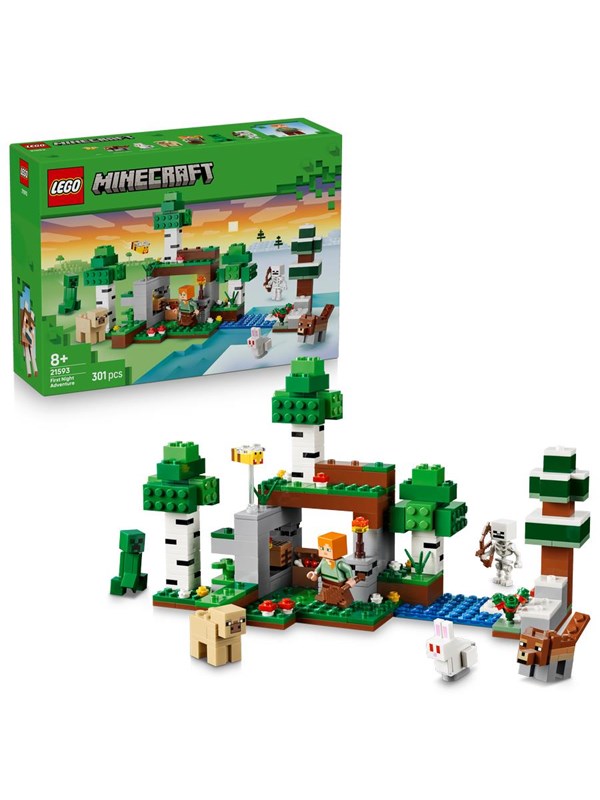 LEGO Minecraft 21593 Första nattens äventyr - Köp för SEK 219 - Spara 21%