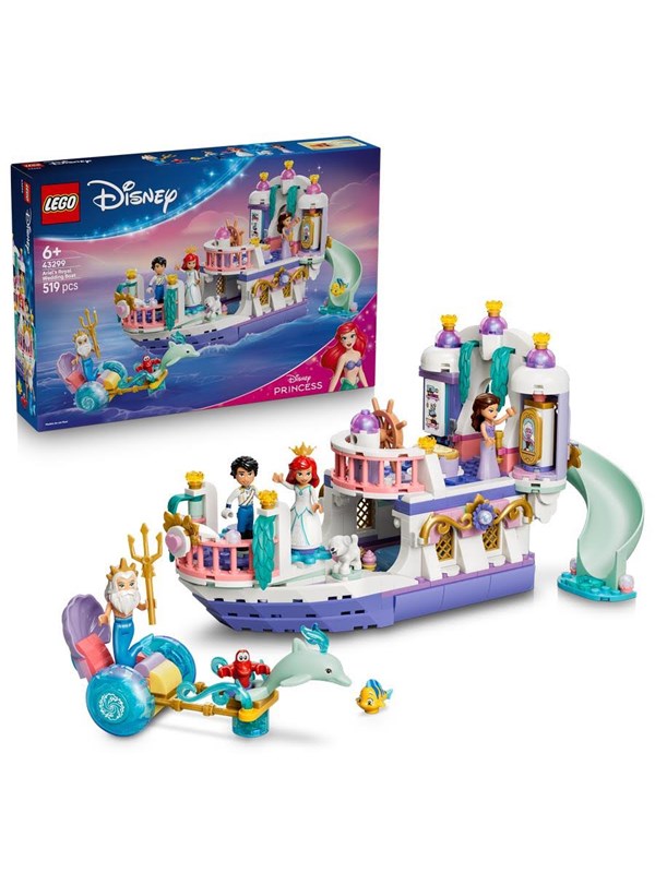 Produktfoto för LEGO Disney 43299 Ariels kungliga bröllopsbåt