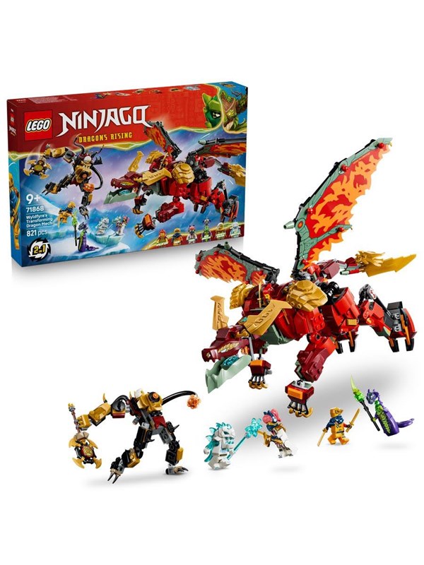 Produktfoto för LEGO Ninjago 71868 Wyldfyres omvandlingsbara robotdrake