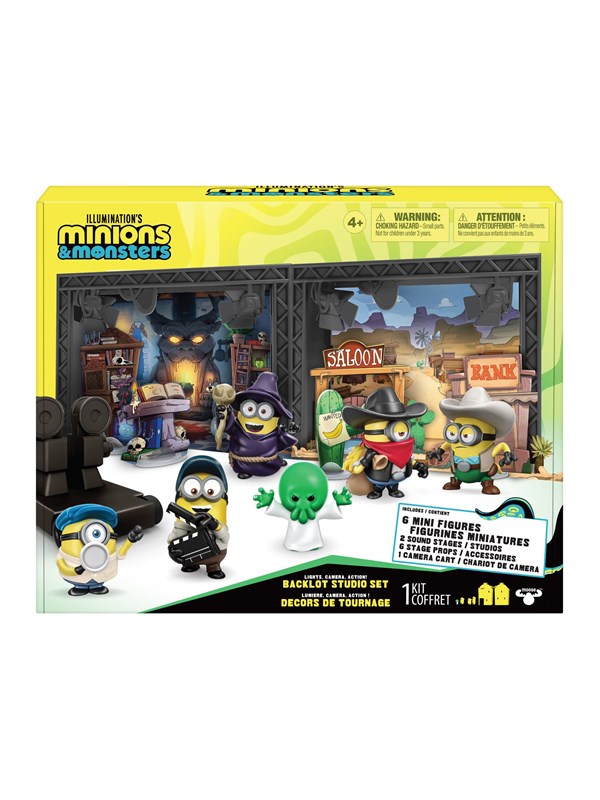 Minions &amp; Monster 5 cm Stage Set Studio Lot 6 pack