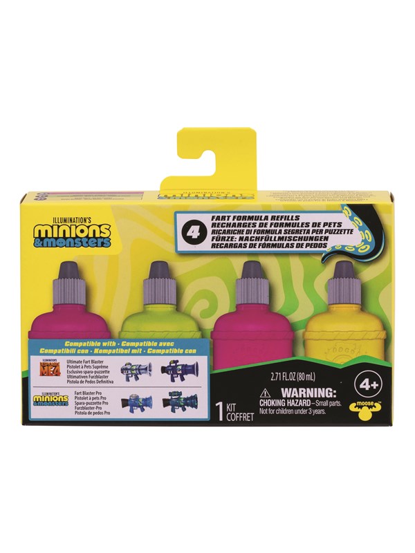 Minions &amp; Monster Supreme Fart Blaster Refill 4 pack