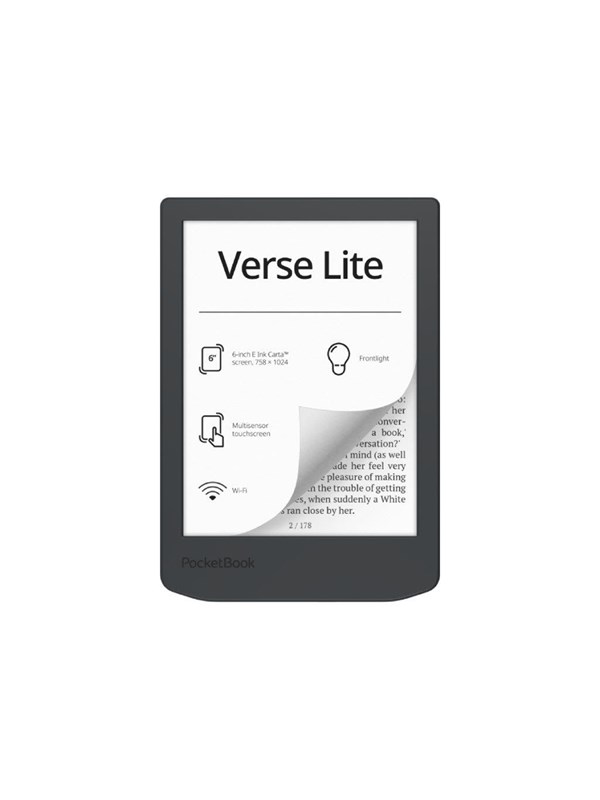 Produktfoto för Ebook PocketBook Verse Lite 619 6 E-Ink Carta 8GB Wi-Fi Gray
