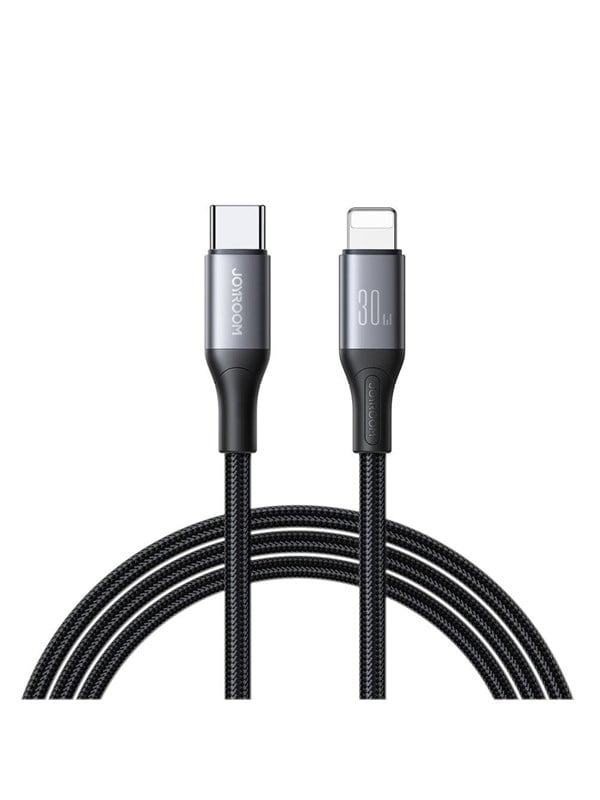 Produktfoto för Joyroom Flash Series Snabbladdning USB-C till Lightning Kabel 30W, 2m - Svart