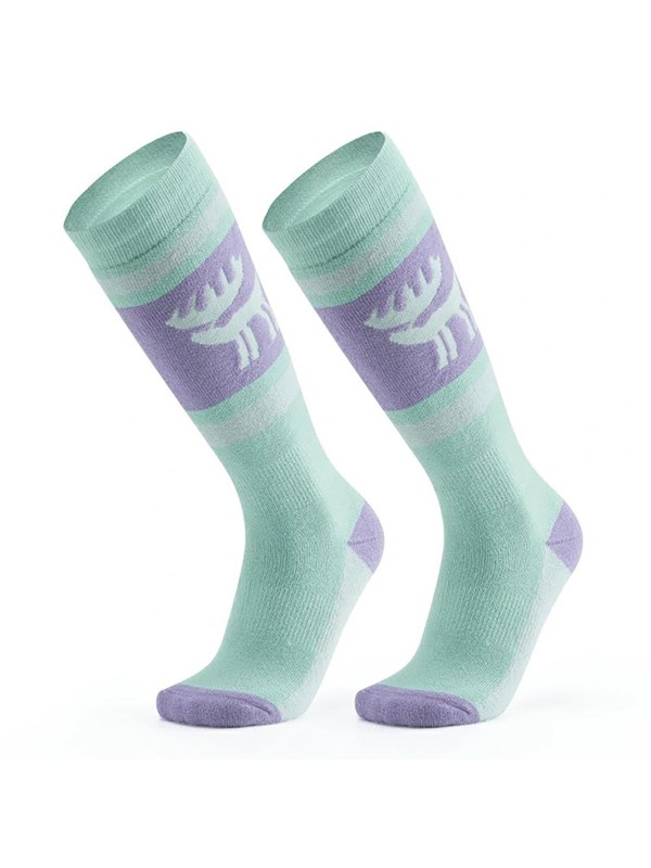 Rockbros Qunature 037202 ski socks size 43-48 (L/XL) - purple-green