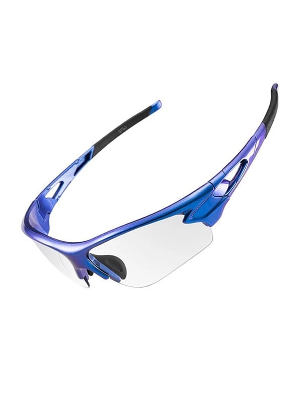 Rockbros 10069 photochromic UV400 cycling glasses - blue