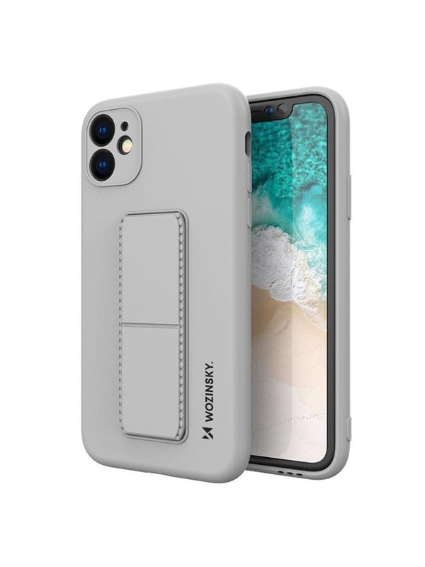 Produktfoto för Wozinsky Galaxy A72 4G Skal Kickstand Silicone - Grå