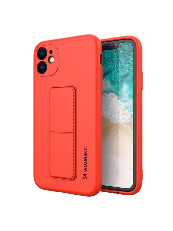 Produktfoto för Wozinsky Galaxy A72 4G Skal Kickstand Silicone - Röd